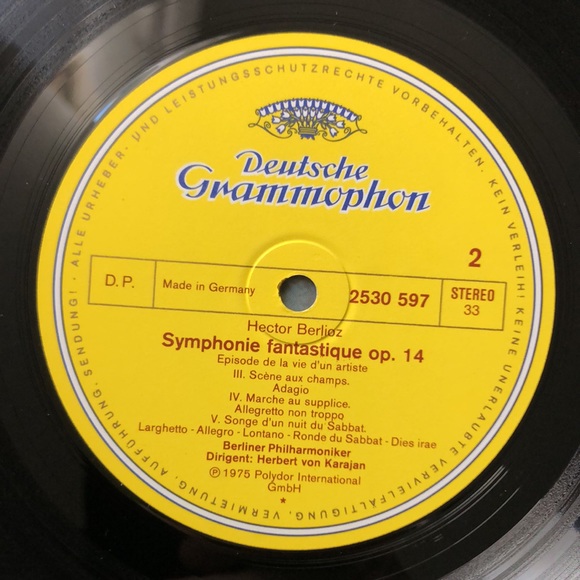 Berlioz Symphonie Fantastique Perf. By Berliner Philharmoniker Vinyl Lp - Picture 4 of 8
